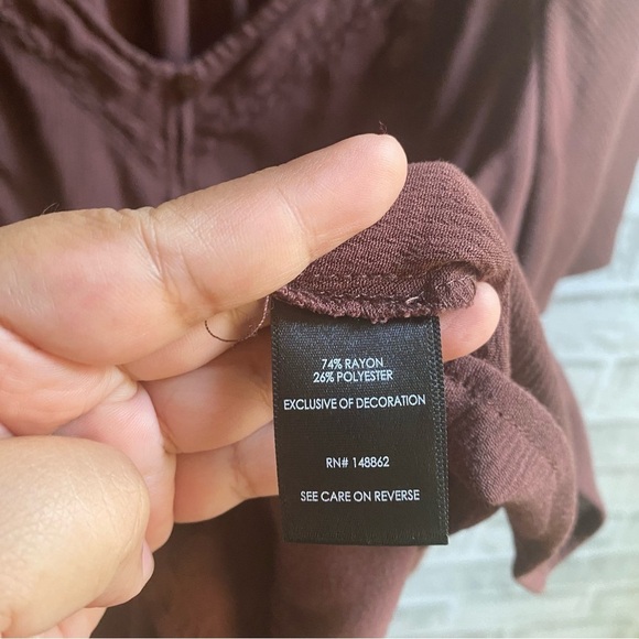 Torrid Gauze Button Front Flutter Sleeve Top - Picture 5 of 7